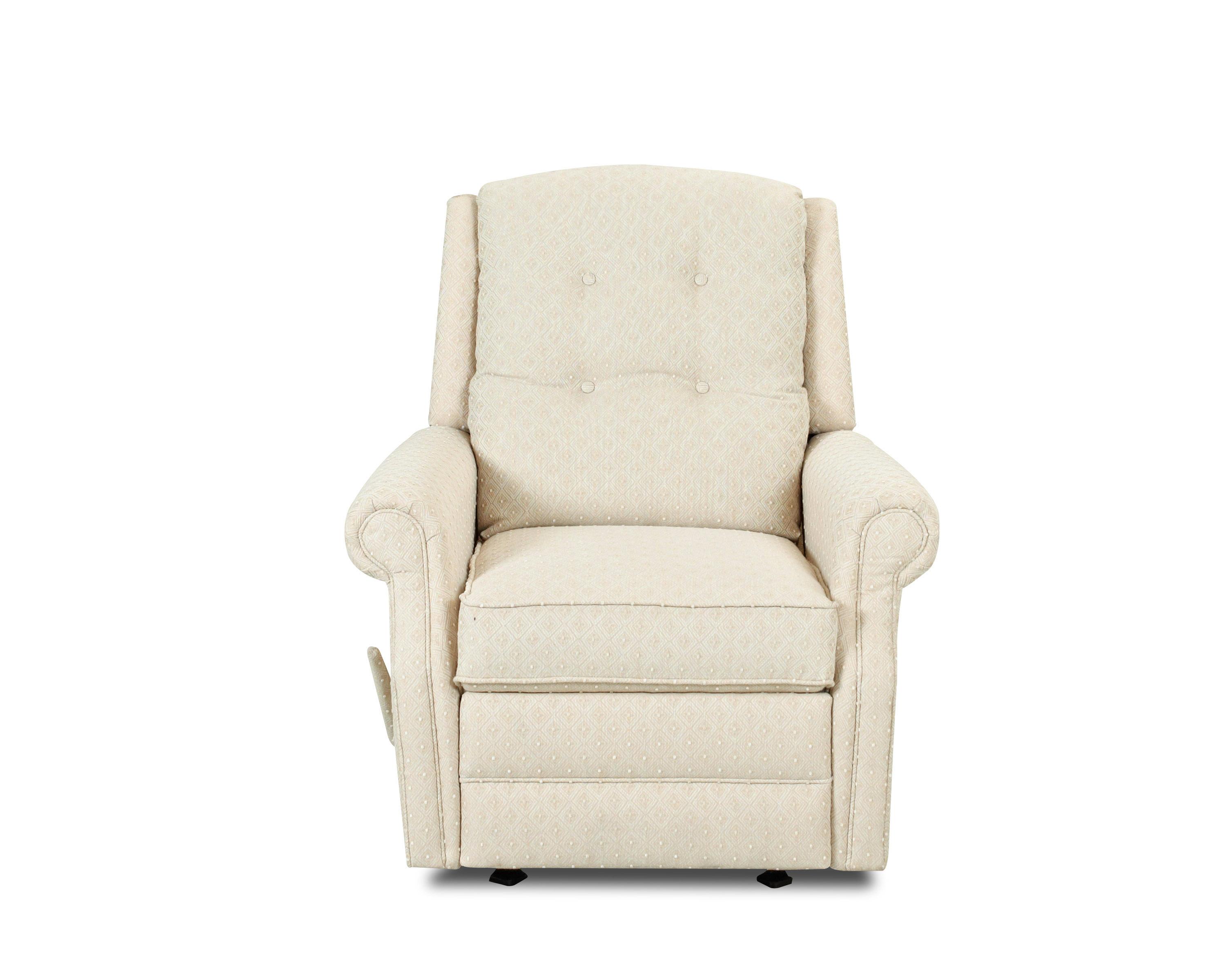 Klaussner Sand Key Transitional Power Reclining Chair with Rolled Arms
